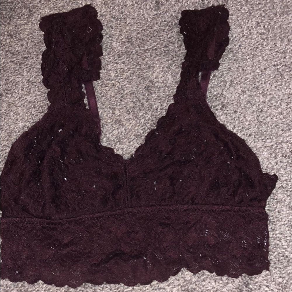 Maroon bralette! Barely worn! Adjustable straps!